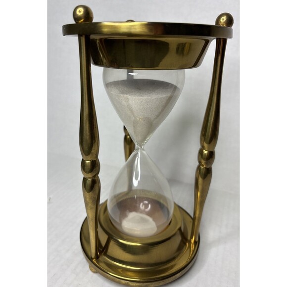 1969 State Farm Life Insurance Co 40th Anniversary Brass Hourglass Rare 2 Hour - Picture 13 of 14
